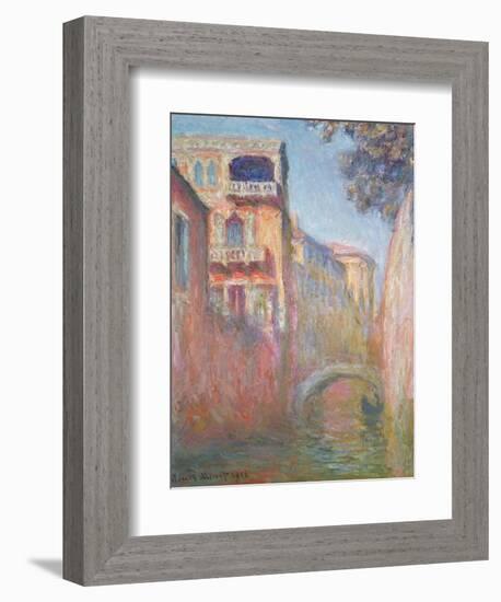 Venice - Rio de Santa Salute, 1908-Claude Monet-Framed Giclee Print