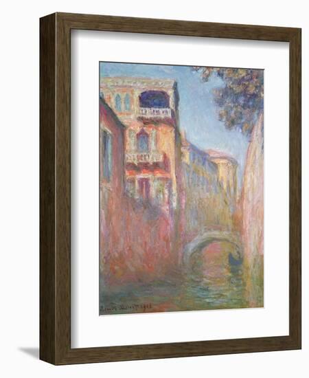 Venice - Rio de Santa Salute, 1908-Claude Monet-Framed Giclee Print