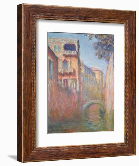 Venice - Rio de Santa Salute, 1908-Claude Monet-Framed Giclee Print