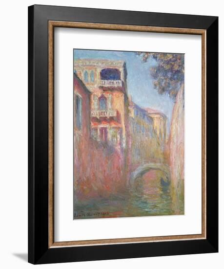 Venice - Rio de Santa Salute, 1908-Claude Monet-Framed Giclee Print