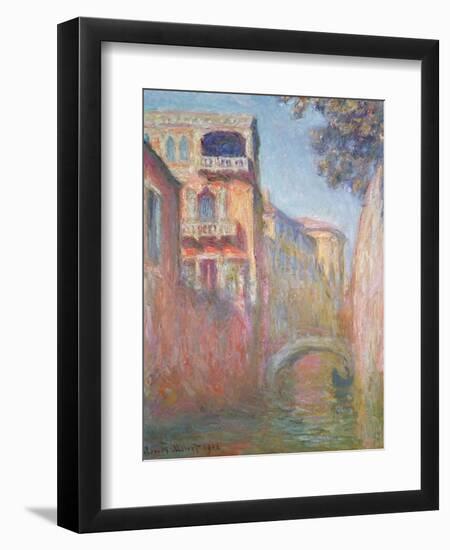 Venice - Rio de Santa Salute, 1908-Claude Monet-Framed Giclee Print