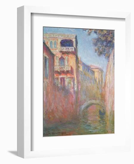 Venice - Rio de Santa Salute, 1908-Claude Monet-Framed Giclee Print