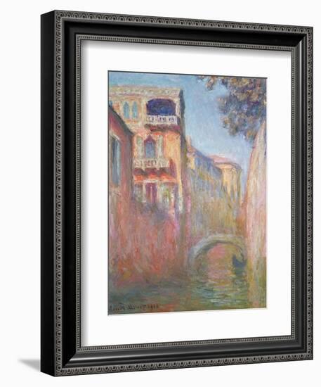 Venice - Rio de Santa Salute, 1908-Claude Monet-Framed Giclee Print