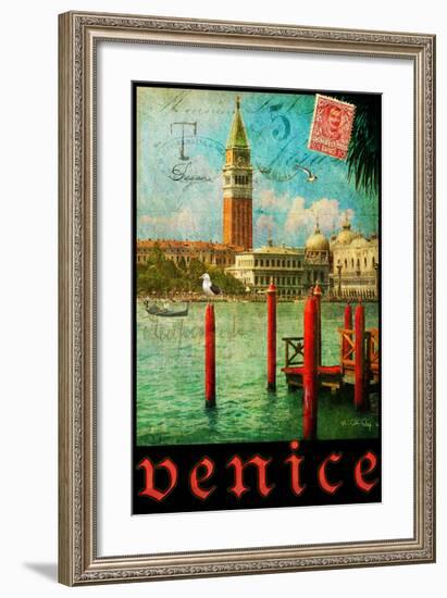 Venice, San Marco, Canale Grande-Chris Vest-Framed Premium Giclee Print