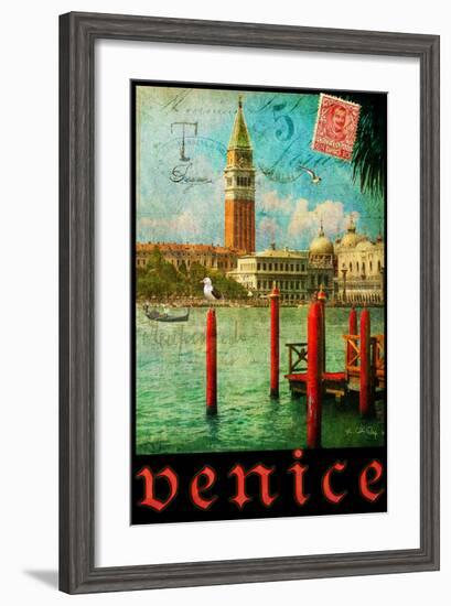 Venice, San Marco, Canale Grande-Chris Vest-Framed Premium Giclee Print