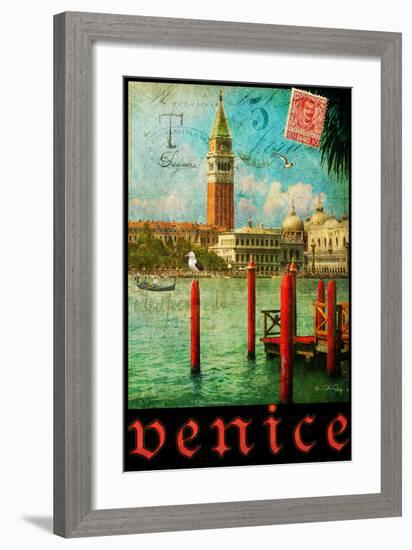 Venice, San Marco, Canale Grande-Chris Vest-Framed Premium Giclee Print