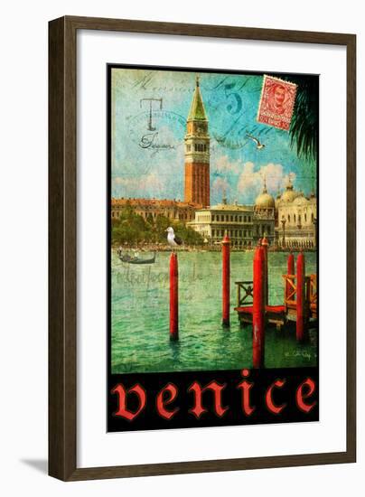 Venice, San Marco, Canale Grande-Chris Vest-Framed Premium Giclee Print