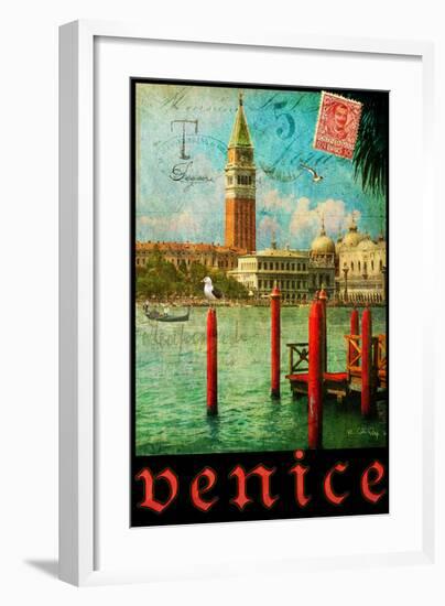 Venice, San Marco, Canale Grande-Chris Vest-Framed Premium Giclee Print