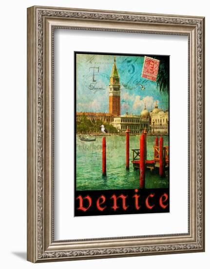 Venice, San Marco, Canale Grande-Chris Vest-Framed Art Print