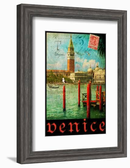 Venice, San Marco, Canale Grande-Chris Vest-Framed Art Print