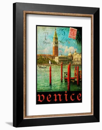 Venice, San Marco, Canale Grande-Chris Vest-Framed Art Print