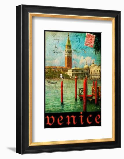 Venice, San Marco, Canale Grande-Chris Vest-Framed Art Print