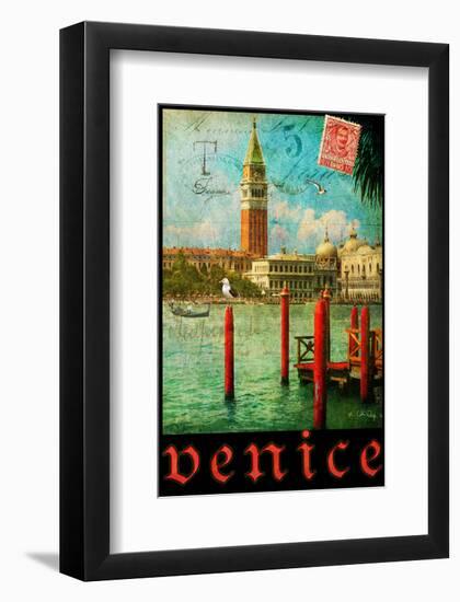 Venice, San Marco, Canale Grande-Chris Vest-Framed Art Print