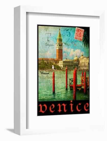 Venice, San Marco, Canale Grande-Chris Vest-Framed Art Print