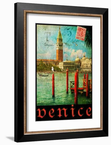 Venice, San Marco, Canale Grande-Chris Vest-Framed Art Print