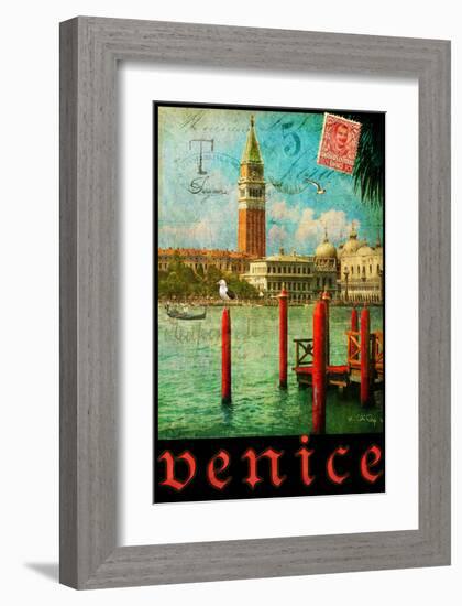 Venice, San Marco, Canale Grande-Chris Vest-Framed Art Print