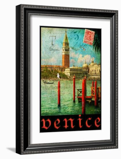 Venice, San Marco, Canale Grande-Chris Vest-Framed Art Print