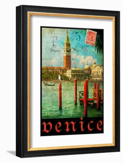 Venice, San Marco, Canale Grande-Chris Vest-Framed Art Print