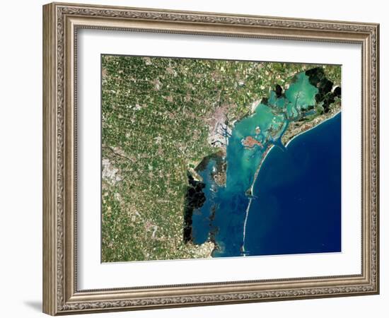 Venice, Satellite Image-PLANETOBSERVER-Framed Photographic Print