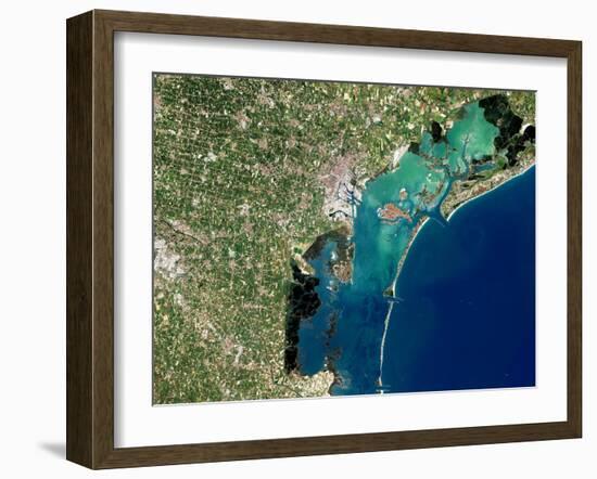 Venice, Satellite Image-PLANETOBSERVER-Framed Photographic Print