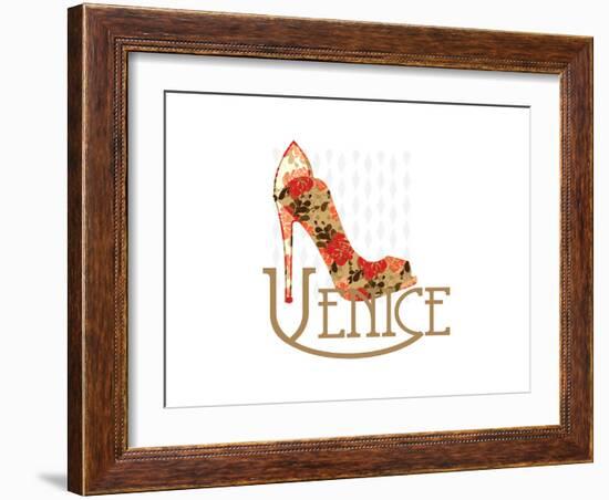 Venice Shoe-Elle Stewart-Framed Art Print