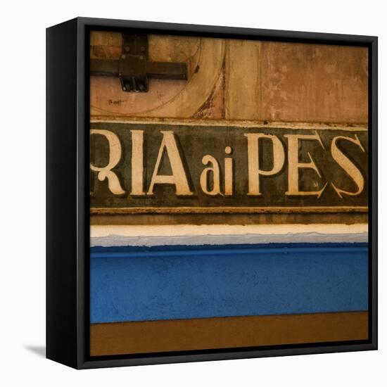 Venice Sign Language. Ria Ai Pes-Mike Burton-Framed Premier Image Canvas