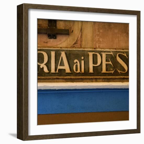 Venice Sign Language. Ria Ai Pes-Mike Burton-Framed Photographic Print