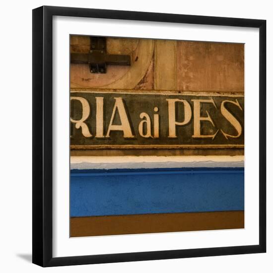 Venice Sign Language. Ria Ai Pes-Mike Burton-Framed Photographic Print