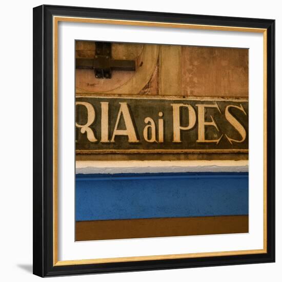 Venice Sign Language. Ria Ai Pes-Mike Burton-Framed Photographic Print