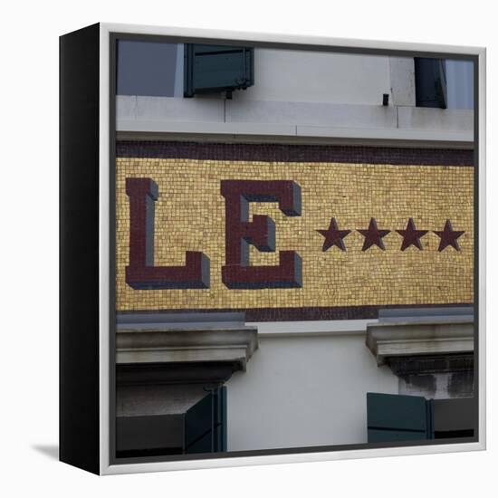 Venice Sign Language-Mike Burton-Framed Premier Image Canvas