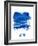 Venice Skyline Brush Stroke - Blue-NaxArt-Framed Art Print