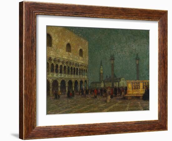 Venice, St. Mark's Square; Venise, La Place St. Marc-Henri Eugene Augustin Le Sidaner-Framed Giclee Print