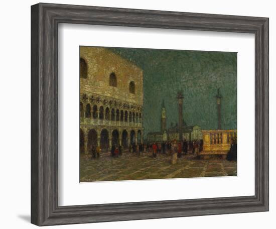 Venice, St. Mark's Square; Venise, La Place St. Marc-Henri Eugene Augustin Le Sidaner-Framed Giclee Print
