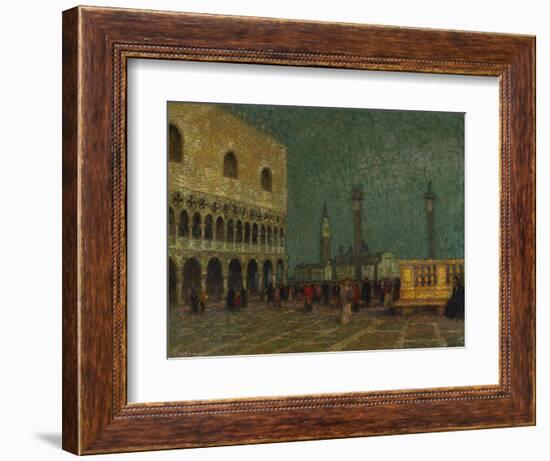 Venice, St. Mark's Square; Venise, La Place St. Marc-Henri Eugene Augustin Le Sidaner-Framed Giclee Print