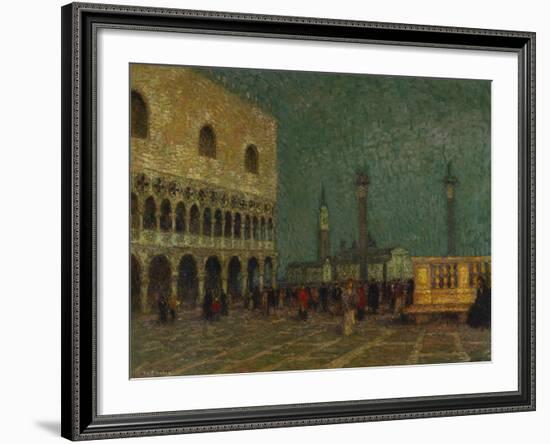 Venice, St. Mark's Square; Venise, La Place St. Marc-Henri Eugene Augustin Le Sidaner-Framed Giclee Print