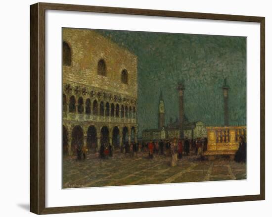 Venice, St. Mark's Square; Venise, La Place St. Marc-Henri Eugene Augustin Le Sidaner-Framed Giclee Print