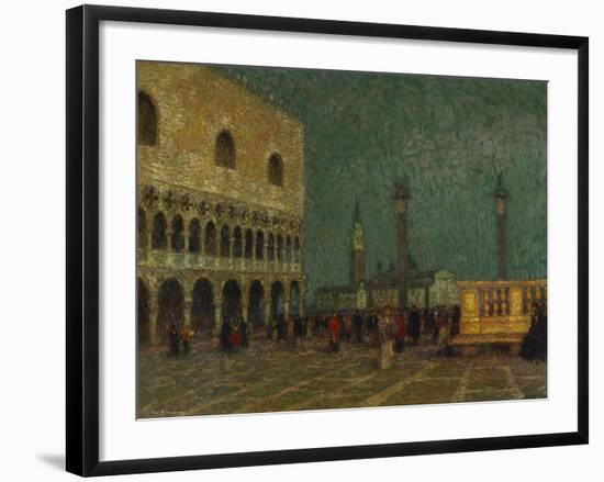 Venice, St. Mark's Square; Venise, La Place St. Marc-Henri Eugene Augustin Le Sidaner-Framed Giclee Print