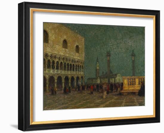 Venice, St. Mark's Square; Venise, La Place St. Marc-Henri Eugene Augustin Le Sidaner-Framed Giclee Print