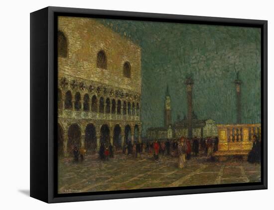 Venice, St. Mark's Square; Venise, La Place St. Marc-Henri Eugene Augustin Le Sidaner-Framed Premier Image Canvas