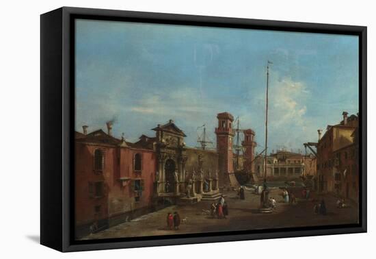 Venice, the Arsenal, 1755-1760-Francesco Guardi-Framed Premier Image Canvas