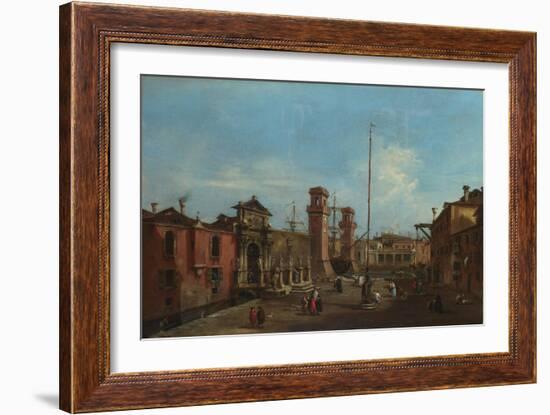 Venice, the Arsenal, 1755-1760-Francesco Guardi-Framed Giclee Print