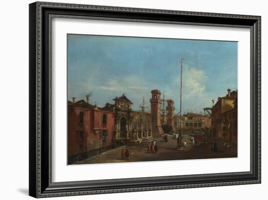 Venice, the Arsenal, 1755-1760-Francesco Guardi-Framed Giclee Print