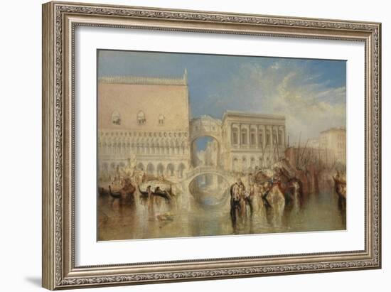 Venice, the Bridge of Sighs-J. M. W. Turner-Framed Giclee Print