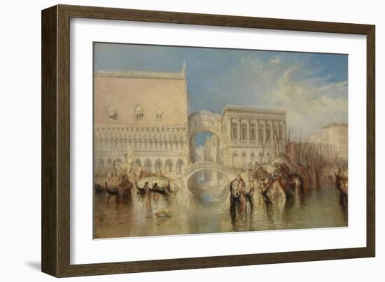 Venice, the Bridge of Sighs-J. M. W. Turner-Framed Giclee Print