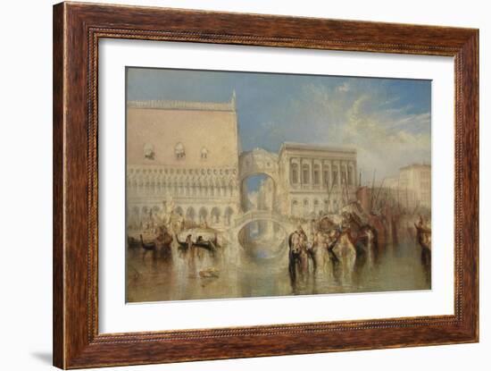 Venice, the Bridge of Sighs-J. M. W. Turner-Framed Giclee Print