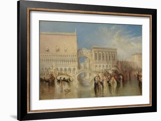 Venice, the Bridge of Sighs-J. M. W. Turner-Framed Giclee Print