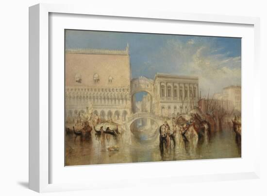 Venice, the Bridge of Sighs-J. M. W. Turner-Framed Giclee Print