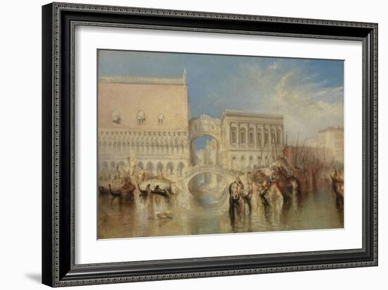 Venice, the Bridge of Sighs-J. M. W. Turner-Framed Giclee Print