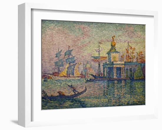 Venice- the Customs House; Venise- La Douane de Mer, 1908-Paul Signac-Framed Giclee Print