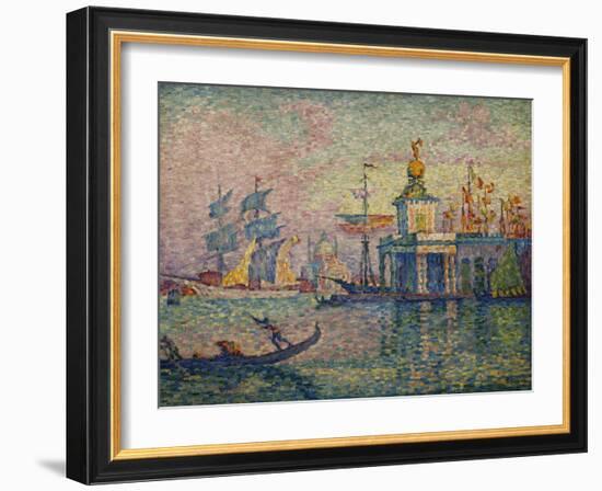 Venice- the Customs House; Venise- La Douane de Mer, 1908-Paul Signac-Framed Giclee Print